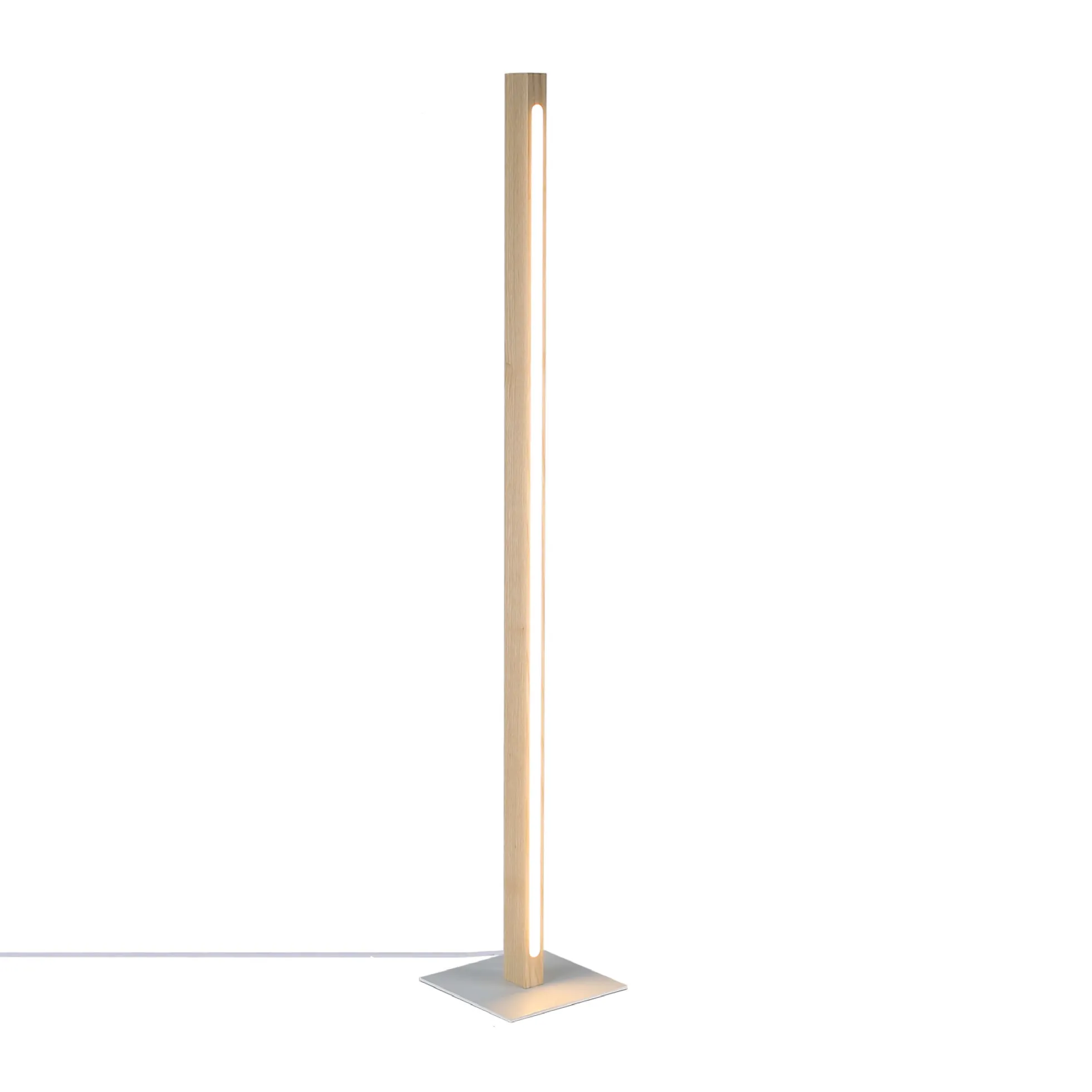 Lámpara de pie madera "Floak" 24W - Dimable - Blanco cálido