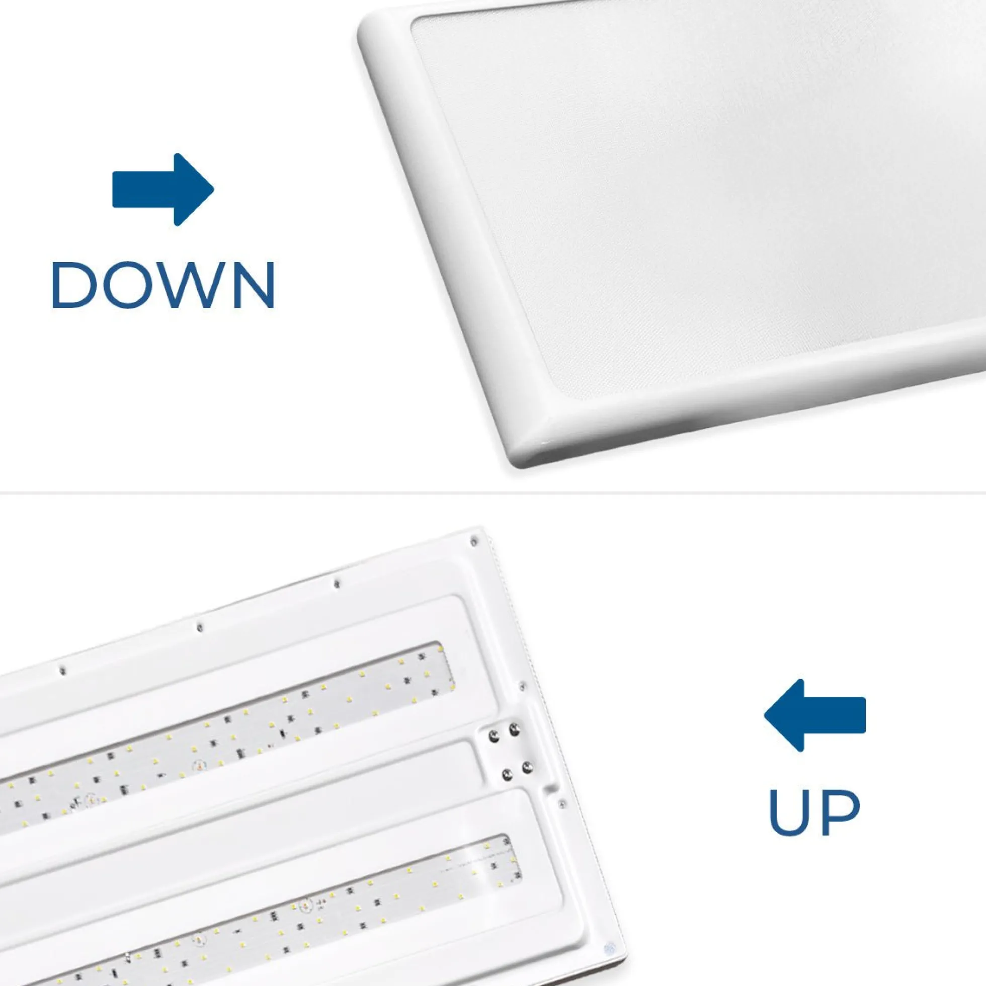 Lámpara de pie para oficina - 50W + 50W + 4W - 4000K - Bajo UGR