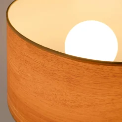 Lámpara de pie trípode "MARTINE" - Madera -  E27