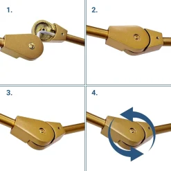 Lámpara de techo articulada