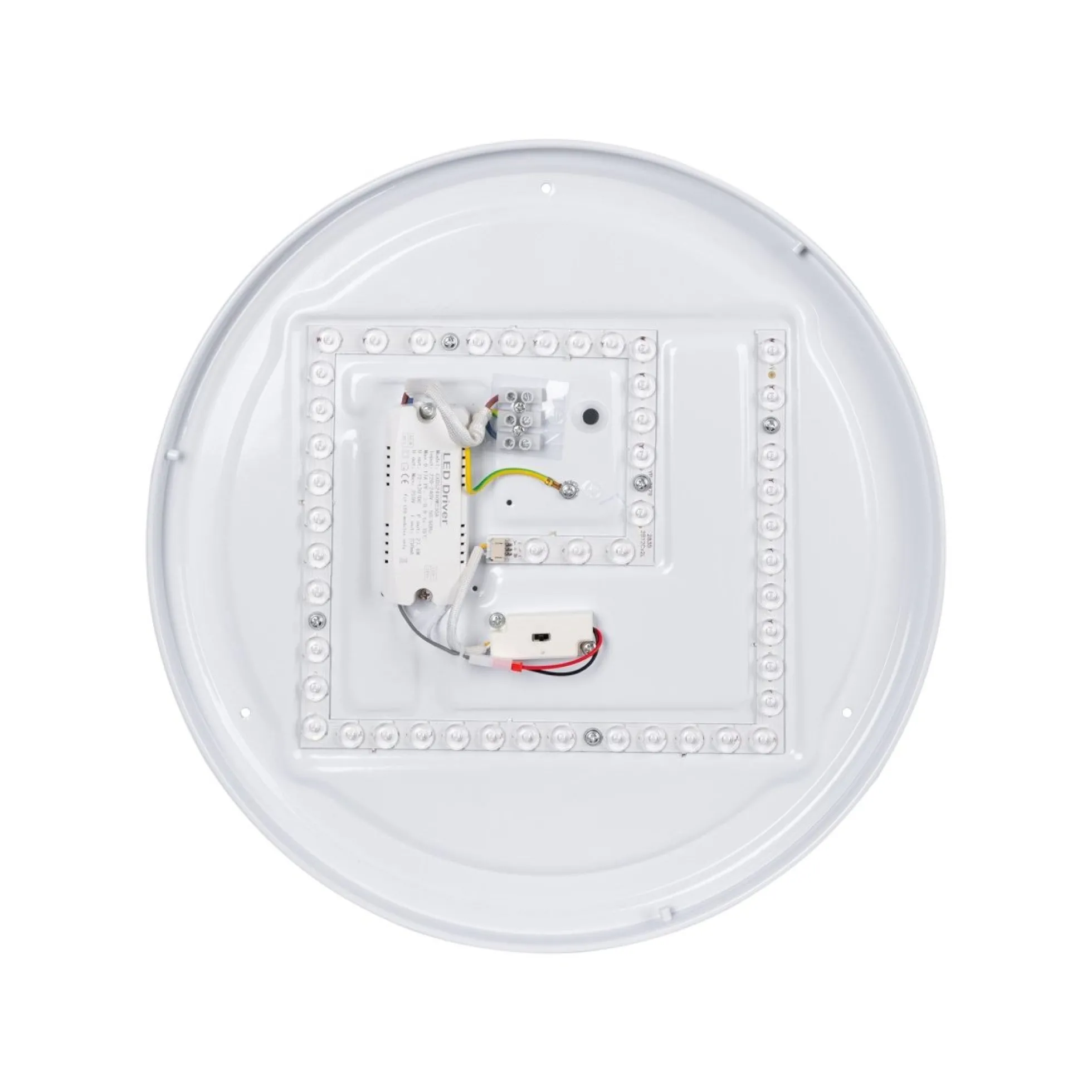 Lámpara de techo LED CCT tipo plafón - 36W - Efecto madera - Ø50cm