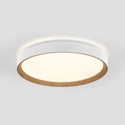 Lámpara de techo LED CCT tipo plafón - 36W - Efecto madera - Ø50cm