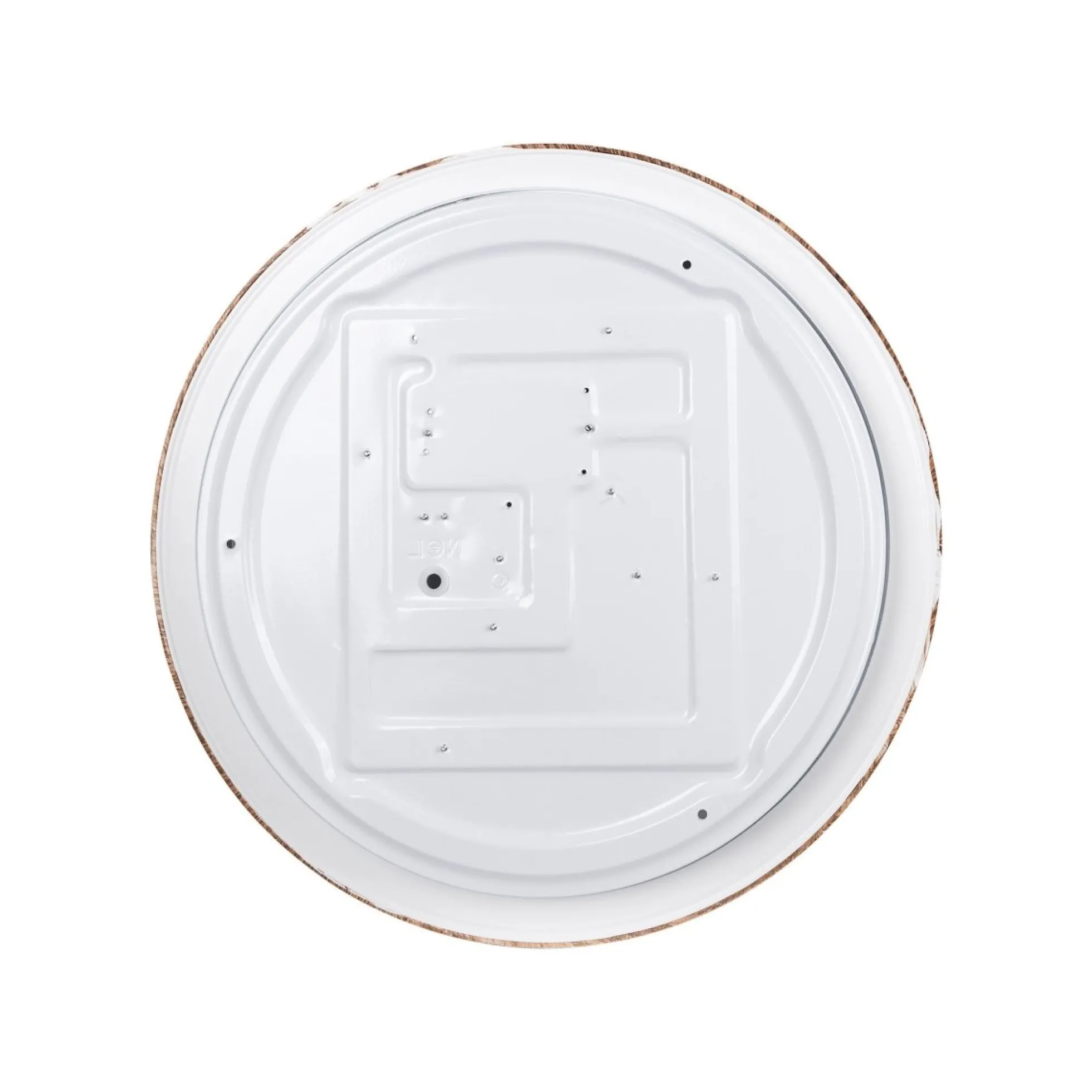 Lámpara de techo LED CCT tipo plafón - 36W - Efecto madera - Ø50cm