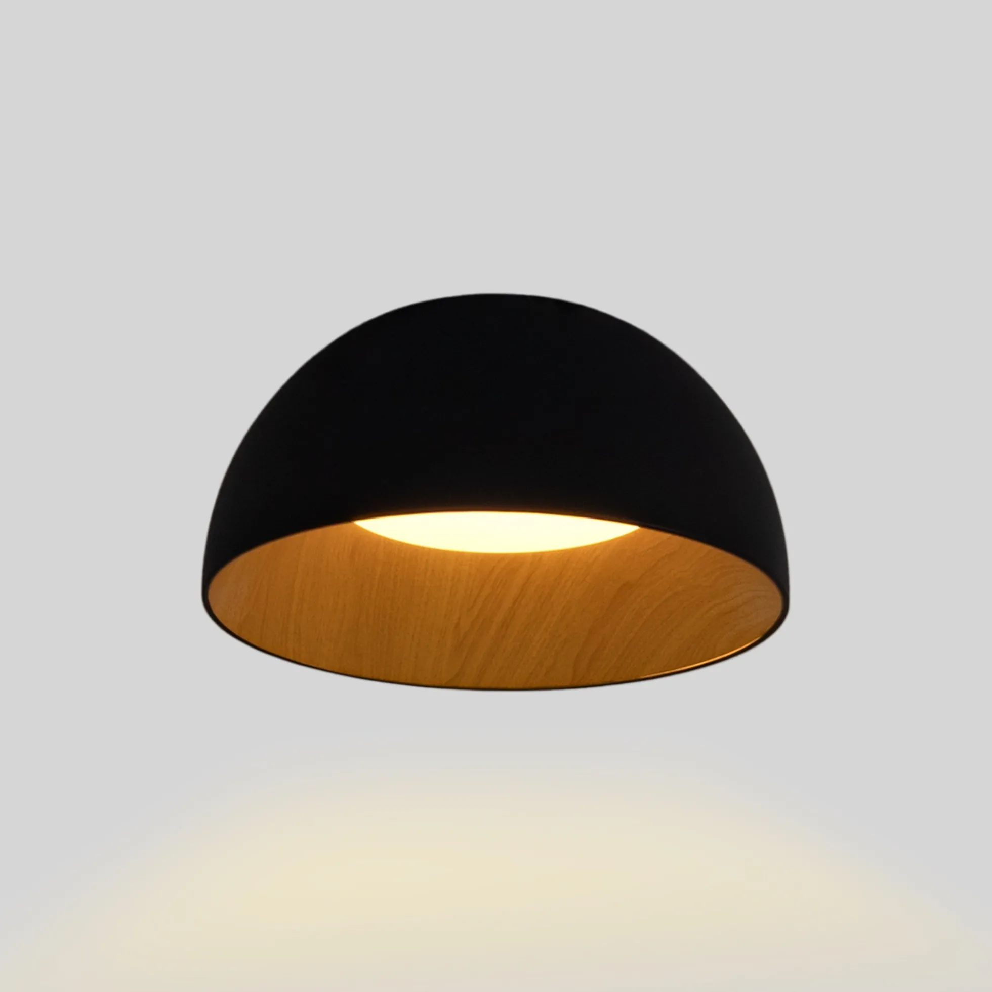 Lámpara de techo LED CCT 12W - Efecto madera - ø35cm