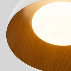 Lámpara de techo LED CCT 12W - Efecto madera - ø35cm