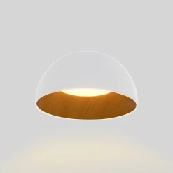 Lámpara de techo LED CCT 12W - Efecto madera - ø35cm