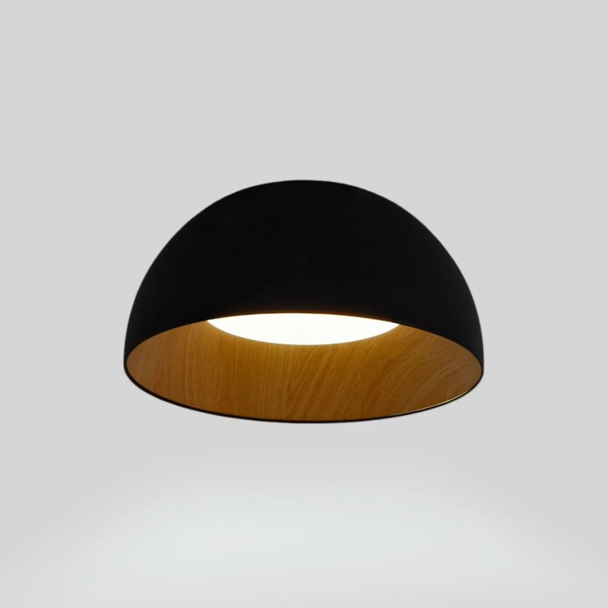 Lámpara de techo LED CCT 12W - Efecto madera - ø35cm