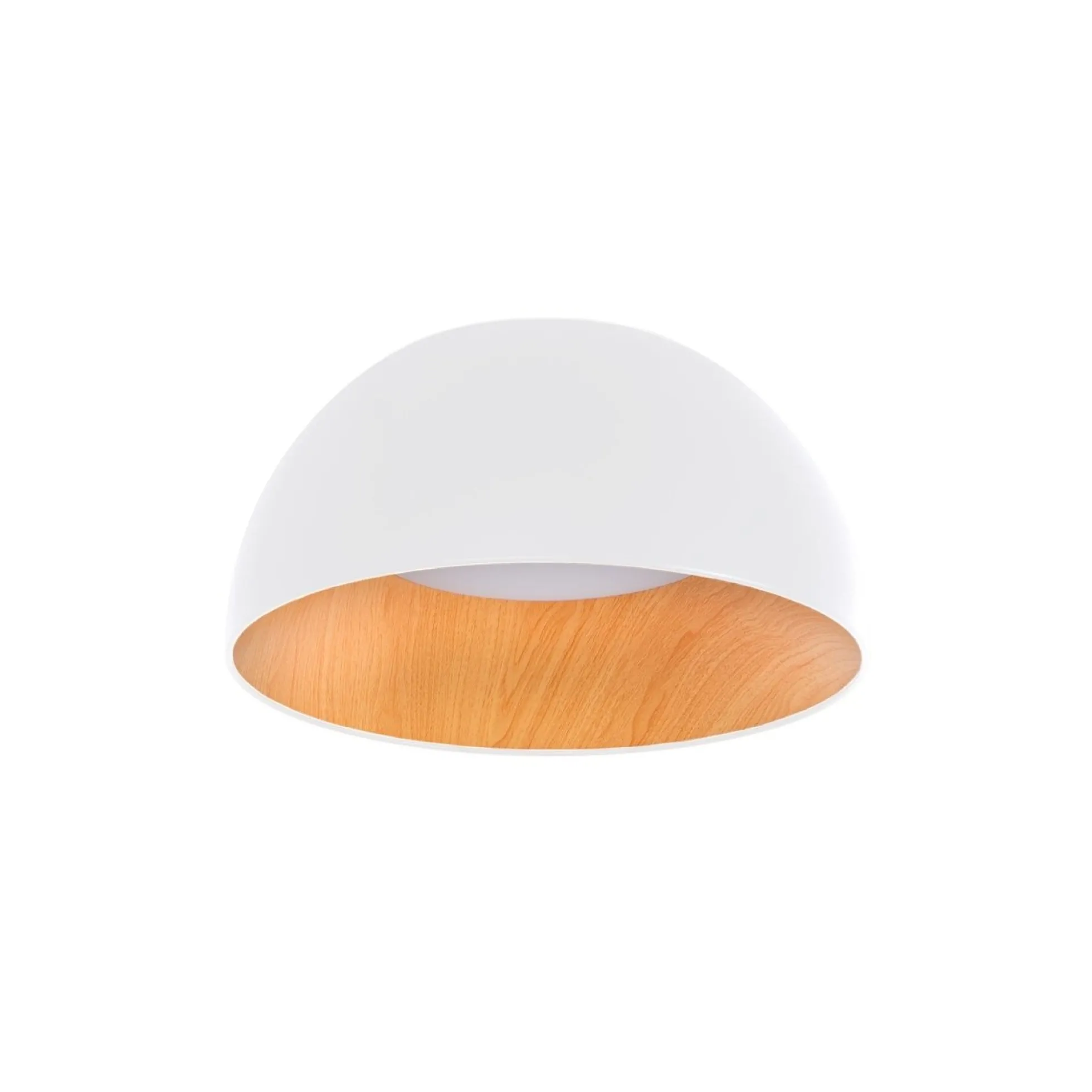 Lámpara de techo LED CCT 12W - Efecto madera - ø35cm