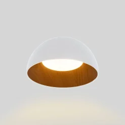 Lámpara de techo LED CCT 12W - Efecto madera - ø35cm