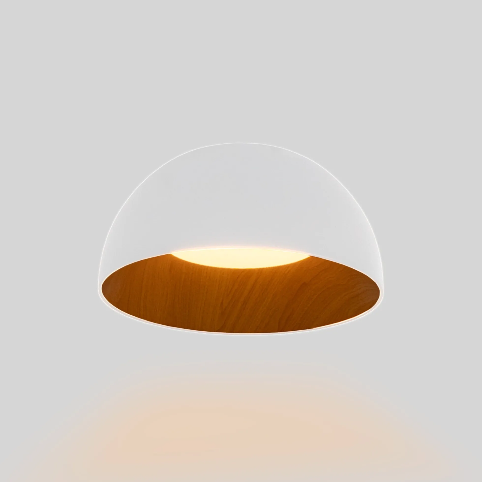 Lámpara de techo LED CCT 12W - Efecto madera - ø35cm