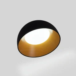 Lámpara de techo LED inclinada CCT 12W - Efecto madera - ø35cm