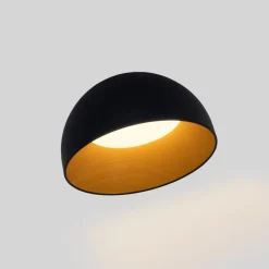 Lámpara de techo LED inclinada CCT 12W - Efecto madera - ø35cm