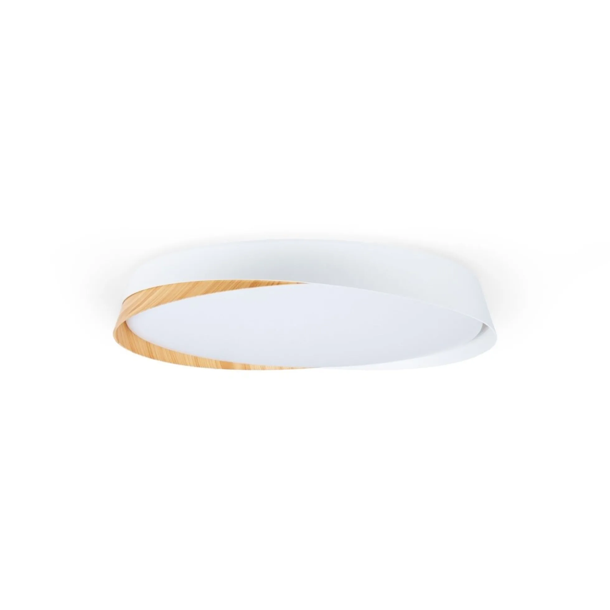 Lámpara de techo LED tipo plafón CCT 36W - Efecto madera - ø50cm - IP22