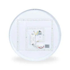 Lámpara de techo LED tipo plafón CCT 36W - Efecto madera - ø50cm - IP22