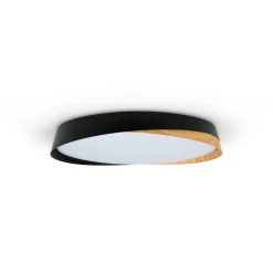 Lámpara de techo LED tipo plafón CCT 36W - Efecto madera - ø50cm - IP22