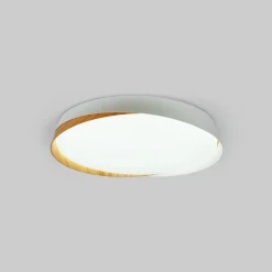 Lámpara de techo LED tipo plafón CCT 36W - Efecto madera - ø50cm - IP22