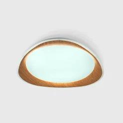Lámpara de techo LED tipo plafón CCT 24W - Efecto madera - Ø45cm