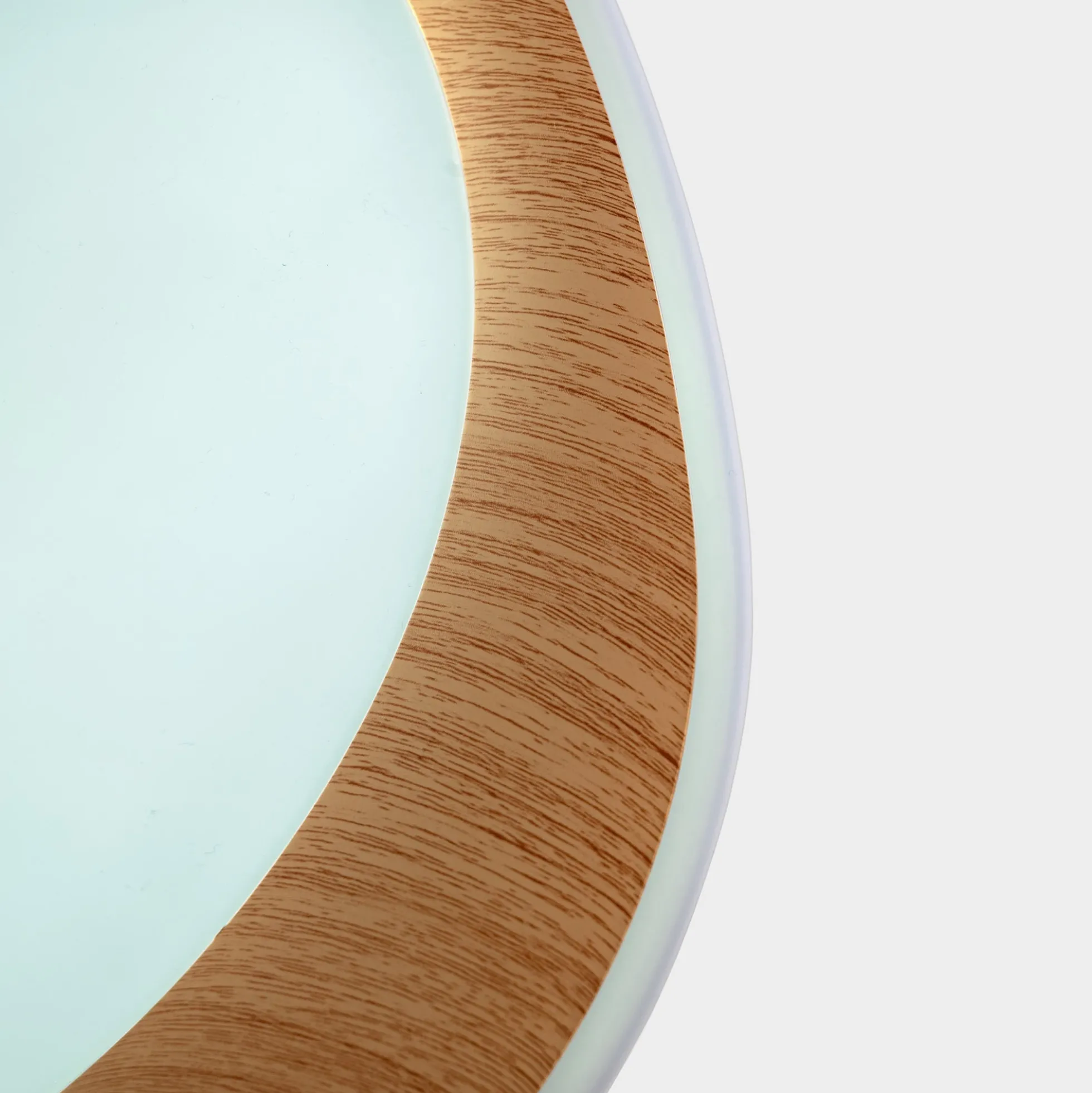 Lámpara de techo LED tipo plafón CCT 24W - Efecto madera - Ø45cm