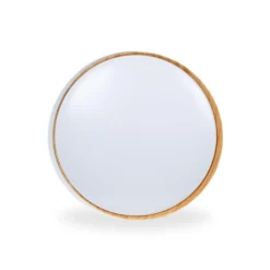 Lámpara de techo LED tipo plafón CCT 24W - Efecto madera - ø40cm - IP22