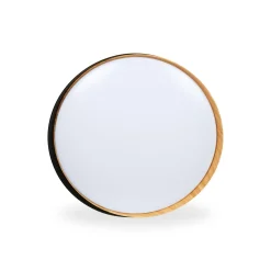 Lámpara de techo LED tipo plafón CCT 24W - Efecto madera - ø40cm - IP22