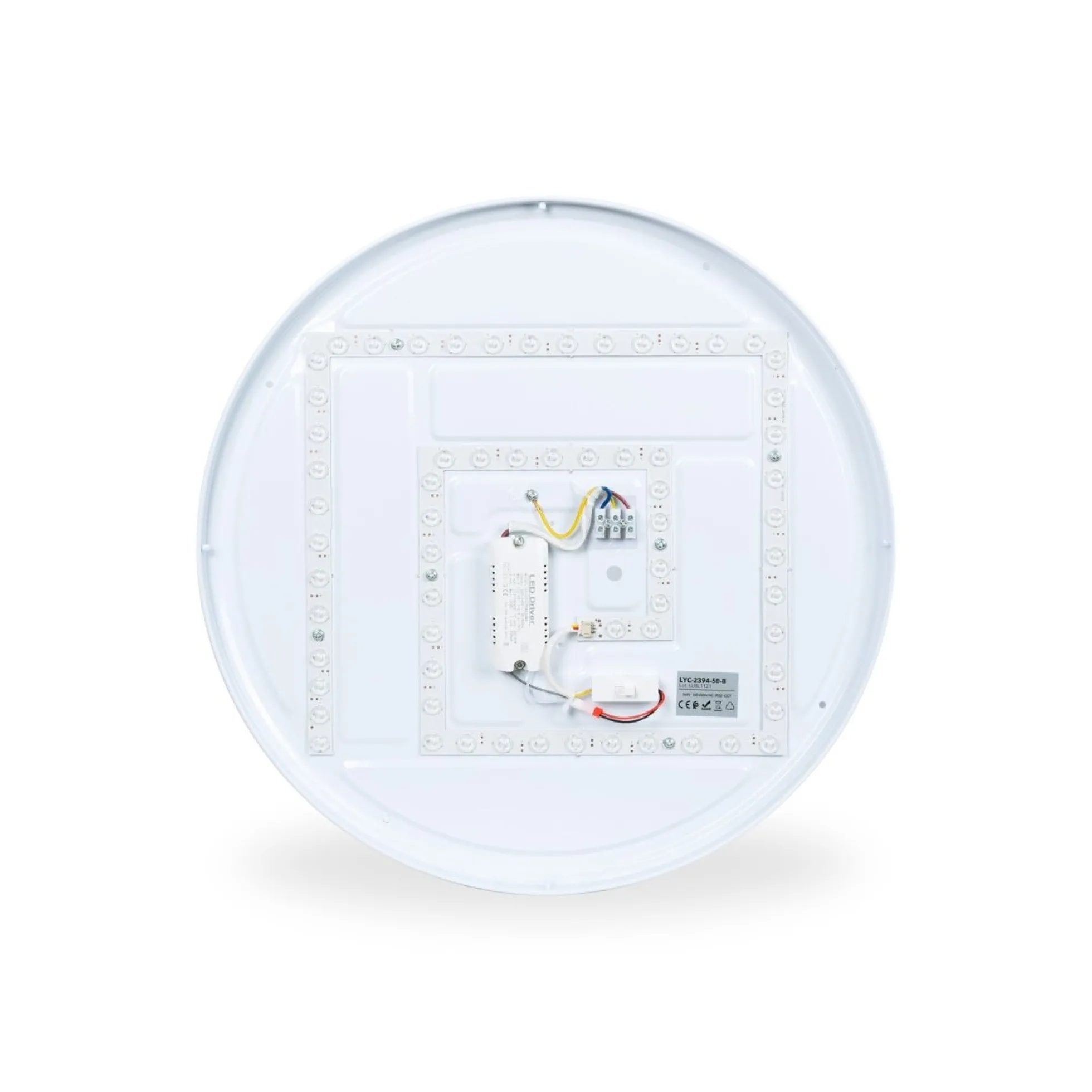 Lámpara de techo LED tipo plafón CCT 24W - Efecto madera - ø40cm - IP22