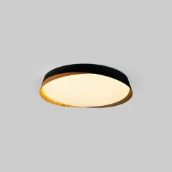 Lámpara de techo LED tipo plafón CCT 24W - Efecto madera - ø40cm - IP22