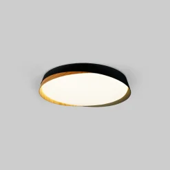 Lámpara de techo LED tipo plafón CCT 24W - Efecto madera - ø40cm - IP22