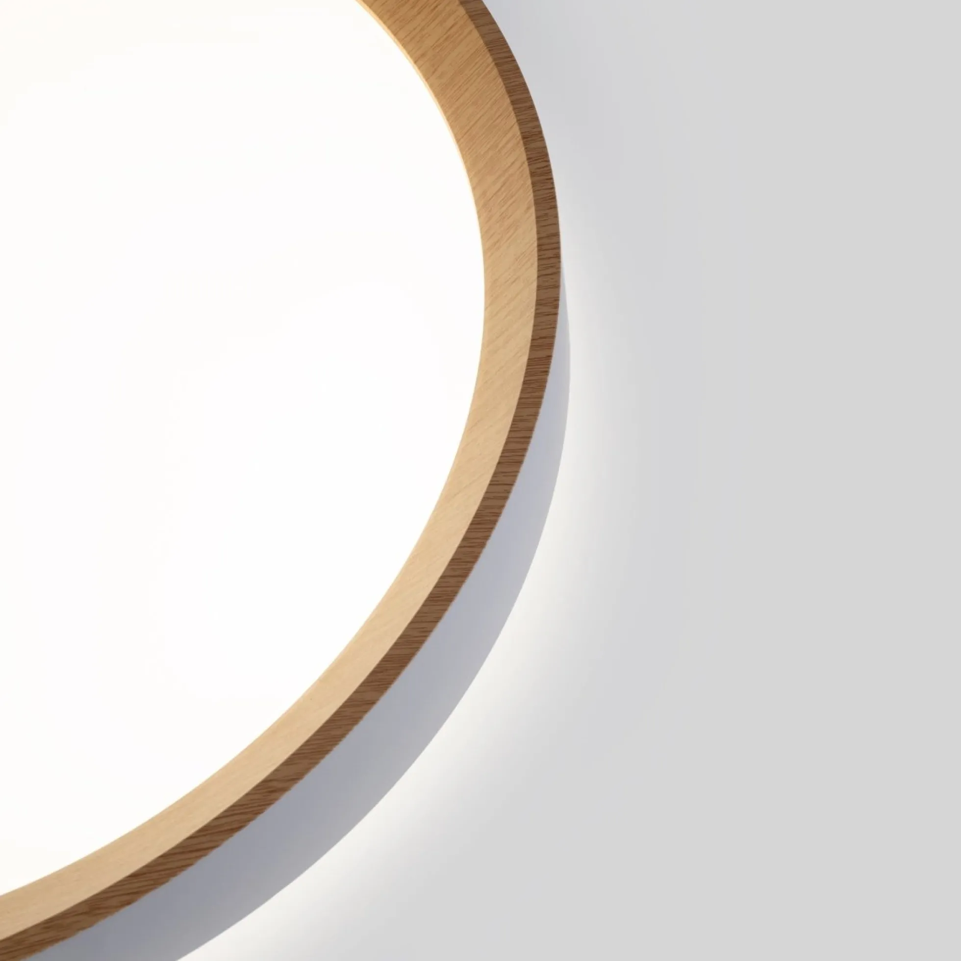 Lámpara de techo LED tipo plafón CCT 24W - Efecto madera - Ø40cm