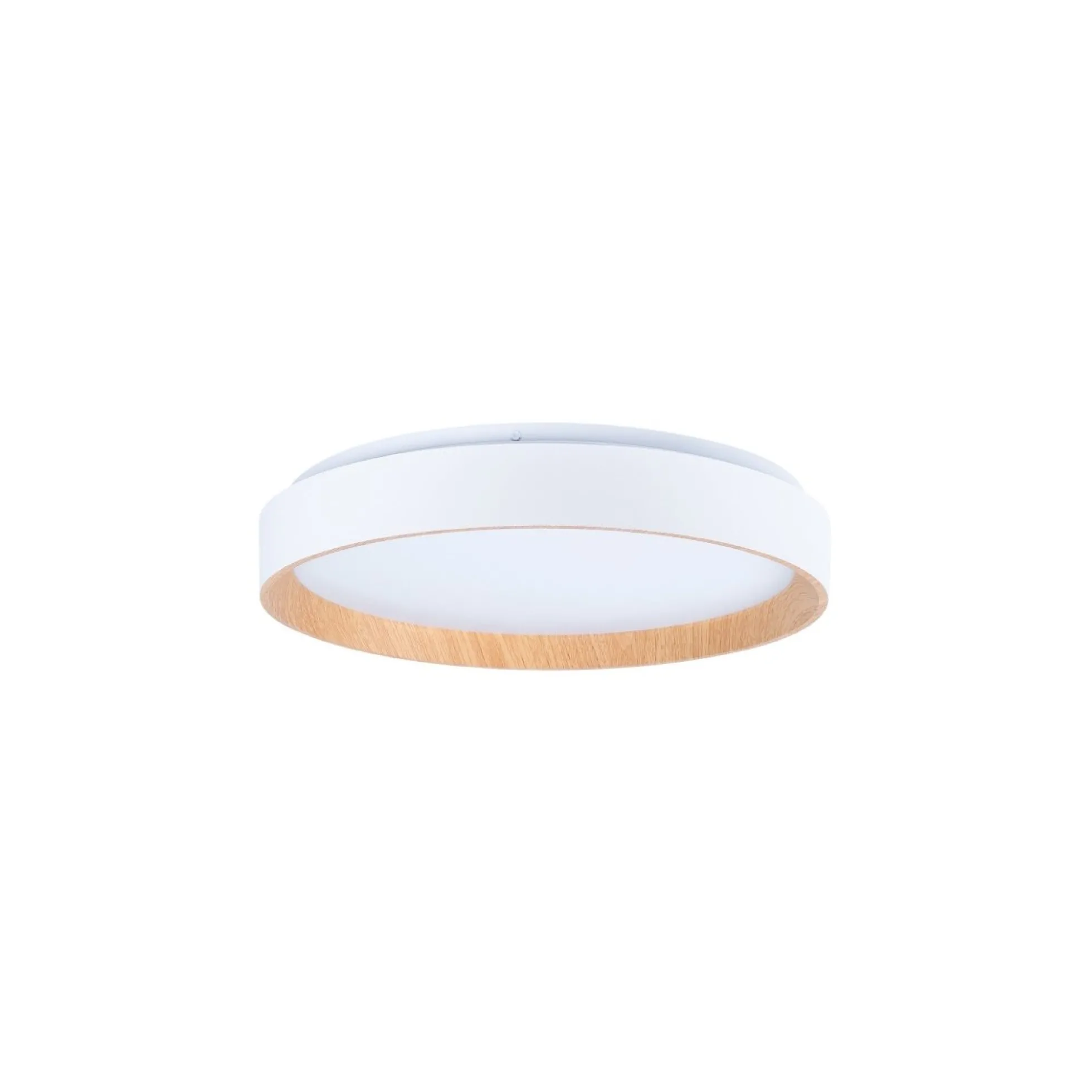 Lámpara de techo LED tipo plafón CCT 24W - Efecto madera - Ø40cm