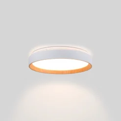 Lámpara de techo LED tipo plafón CCT 24W - Efecto madera - Ø40cm