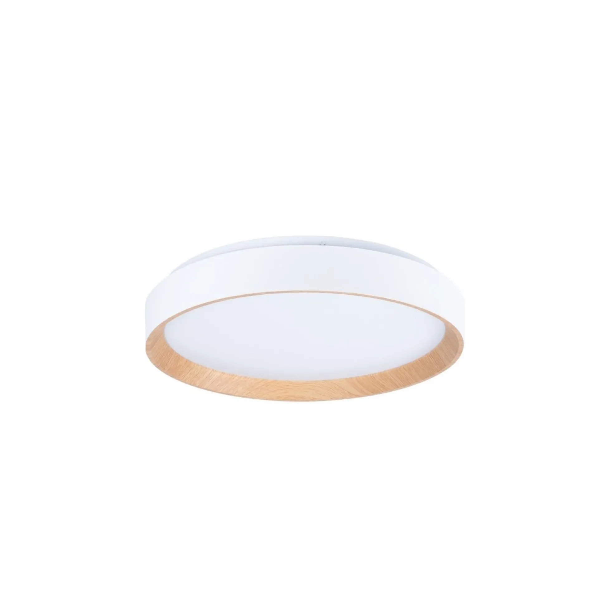 Lámpara de techo LED tipo plafón CCT 24W - Efecto madera - Ø40cm