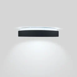 Lámpara de techo LED tipo plafón CCT 24W - Efecto madera - Ø40cm