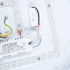 Lámpara de techo LED tipo plafón CCT 24W - Efecto madera - Ø40cm