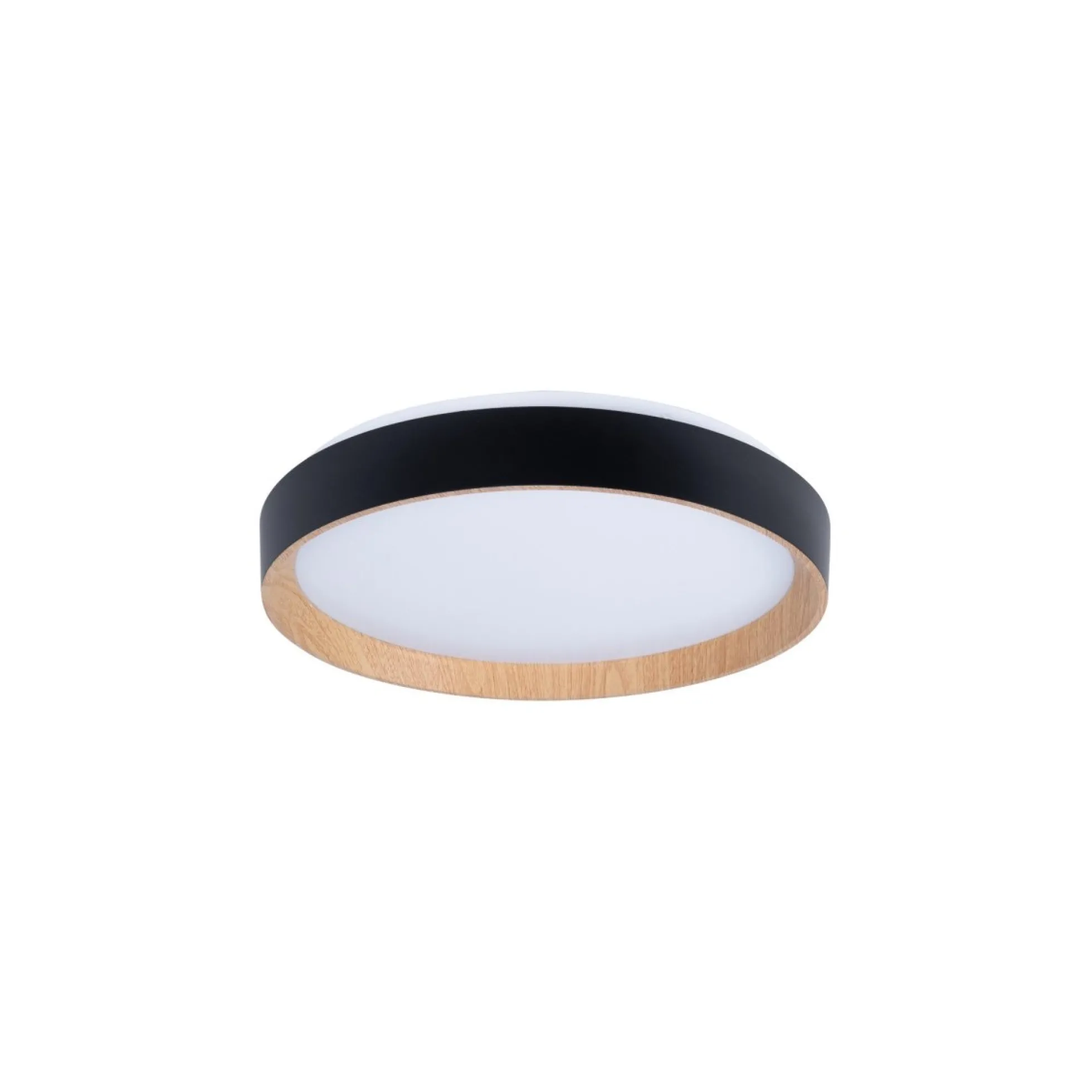 Lámpara de techo LED tipo plafón CCT 24W - Efecto madera - Ø40cm