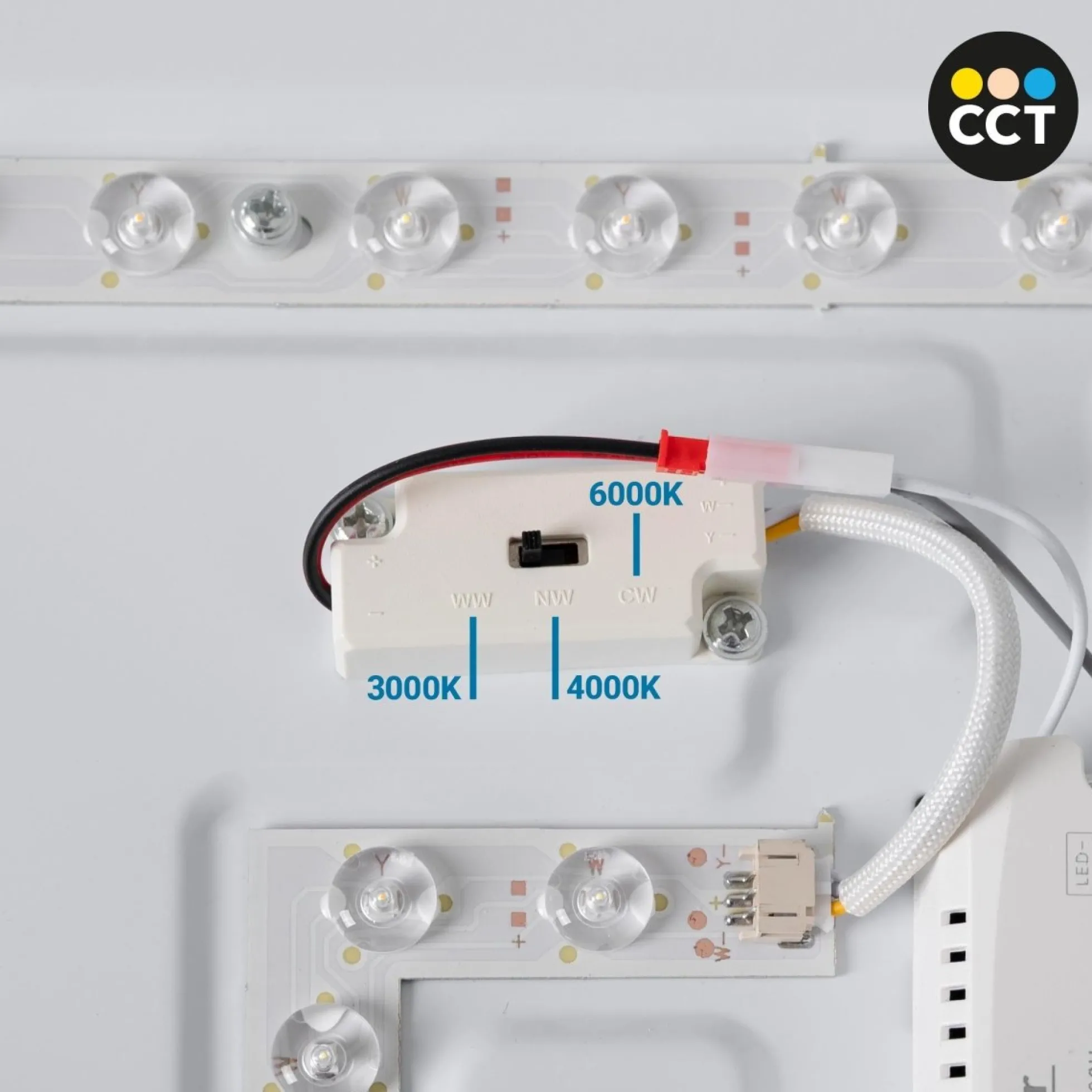 Lámpara de techo LED tipo plafón - CCT - 24W - Ø40cm