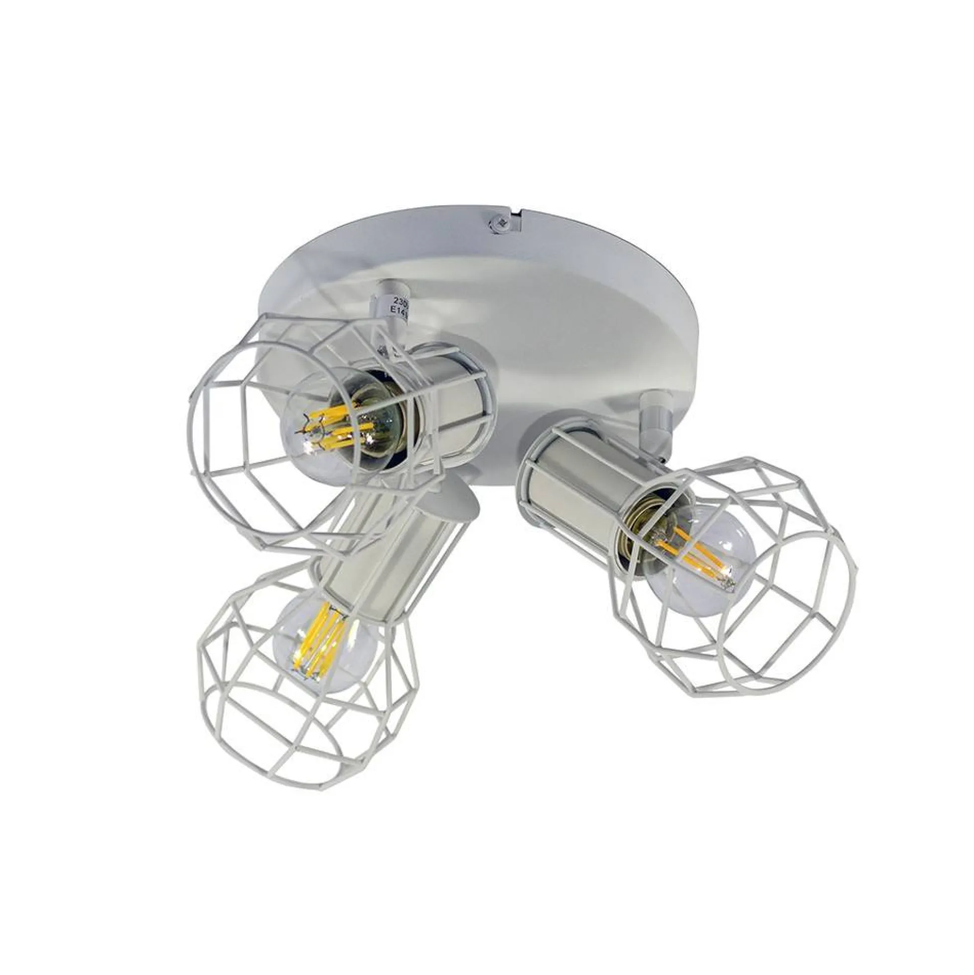 Lámpara de techo orientable jaula "AZOR-3" E14