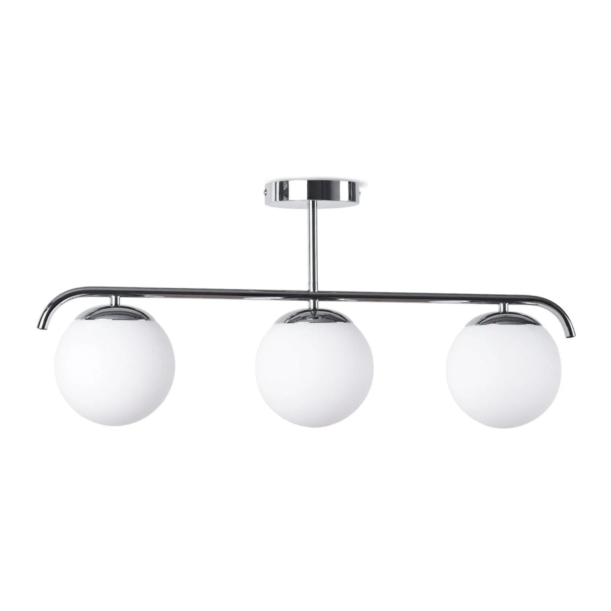 Lámpara de techo triple bolas cristal "TALÍ" - 3xE27