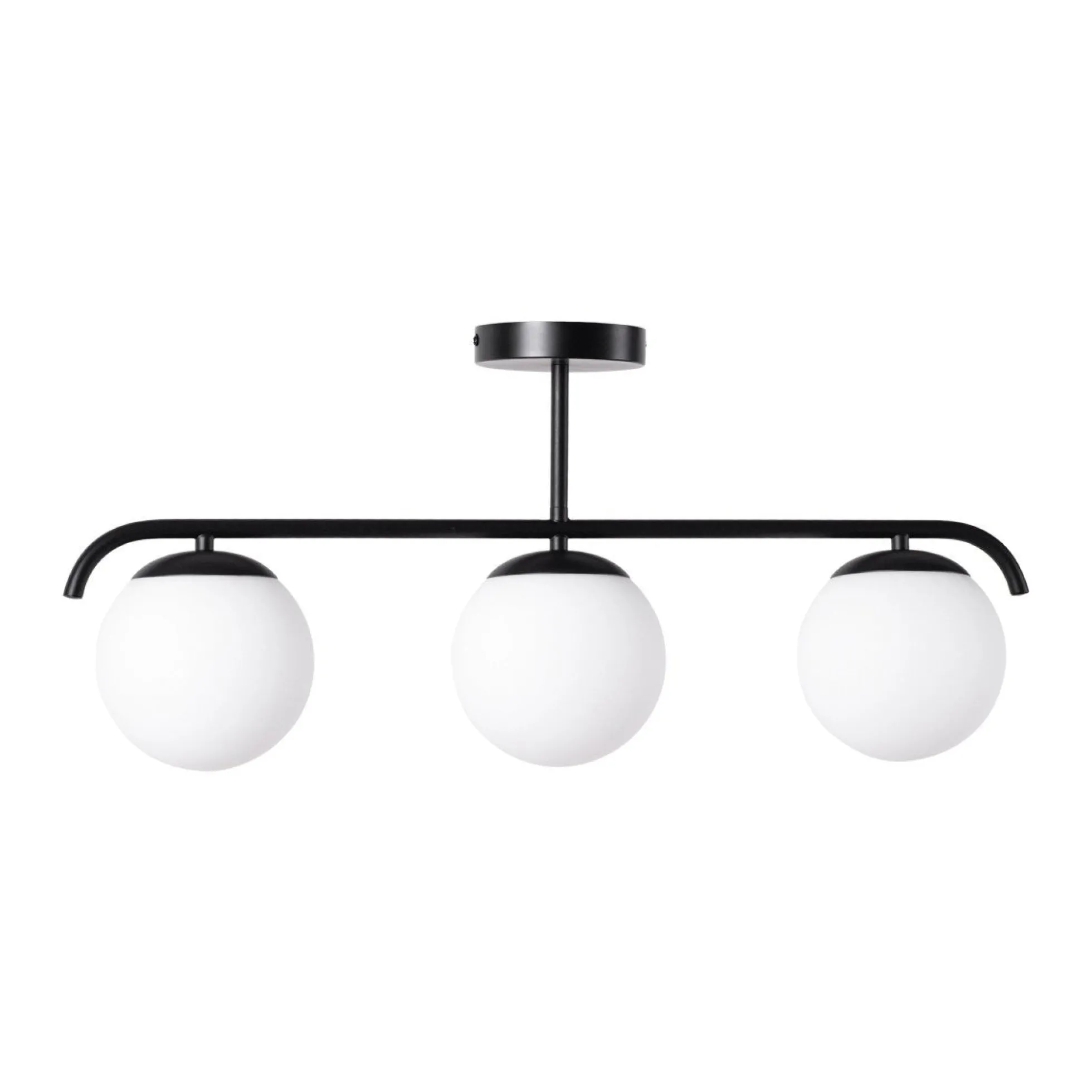 Lámpara de techo triple bolas cristal "TALÍ" - 3xE27