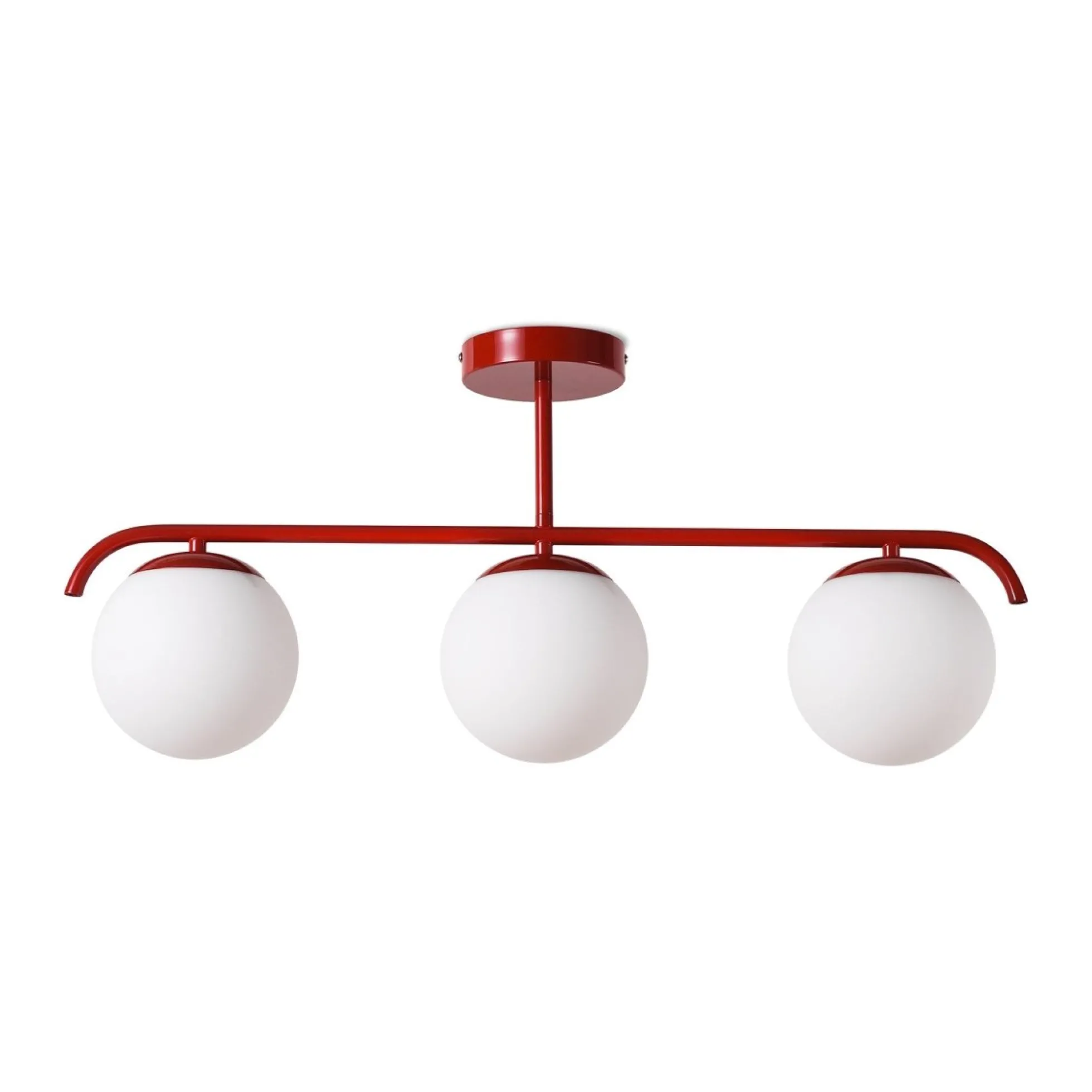 Lámpara de techo triple bolas cristal "TALÍ" - 3xE27