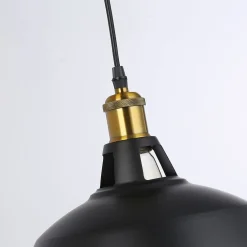 Lámpara industrial retro colgante "MANACOR" con cúpula de metal
