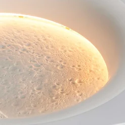 Lámpara integrable de escayola trimless en forma de luna