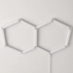 Lámpara LED hexagonal - 6500K - 2 hexágonos - 440cm