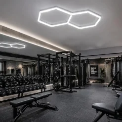 Lámpara LED hexagonal - 6500K - 2 hexágonos - 440cm