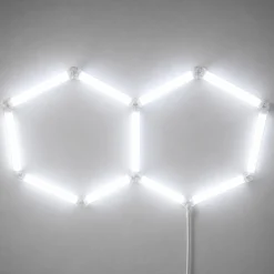 Lámpara LED hexagonal - 6500K - 2 hexágonos - 440cm