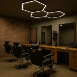 Lámpara LED hexagonal - 6500K - 3 hexágonos - 44cm