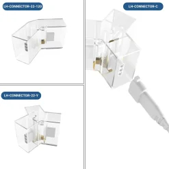 Lámpara LED hexagonal - 6500K - 3 hexágonos - 44cm