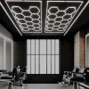 Lámpara LED hexagonal - 6500K - 14 hexágonos + Rectángulo 5m