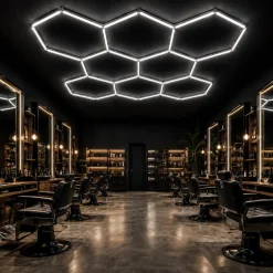 Lámpara LED hexagonal - 6500K - 8 hexágonos - 440cm