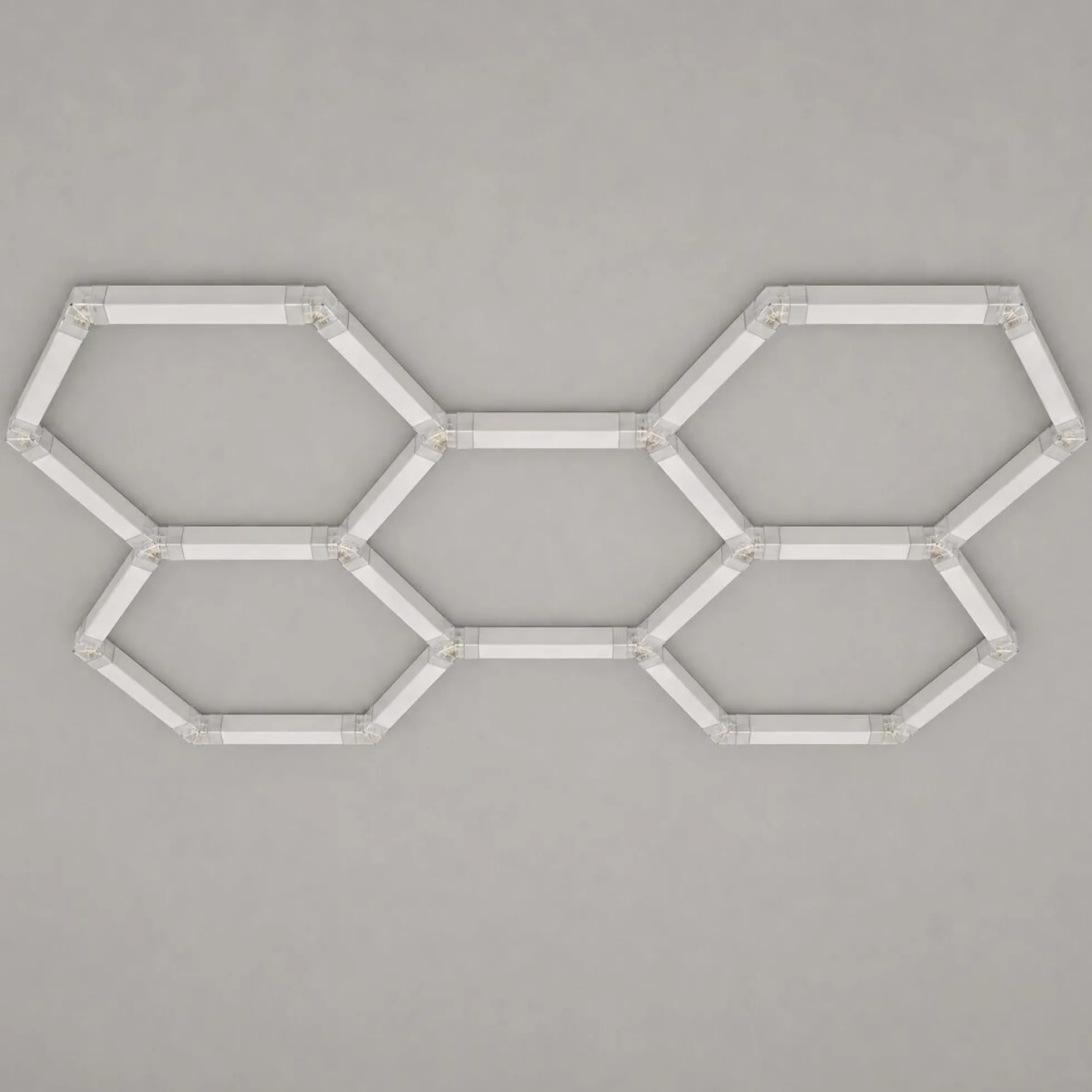 Lámpara LED hexagonal - 6500K - 5 hexágonos - 440cm