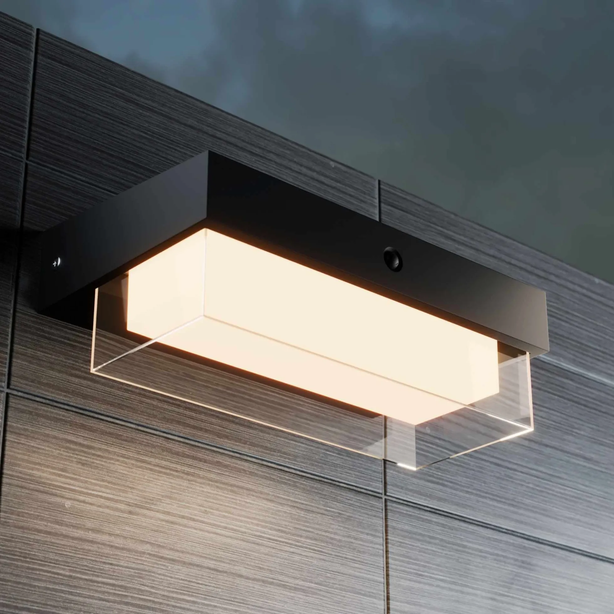Lámpara LED solar con sensor de microondas - 3000K - IP65 - 900lm